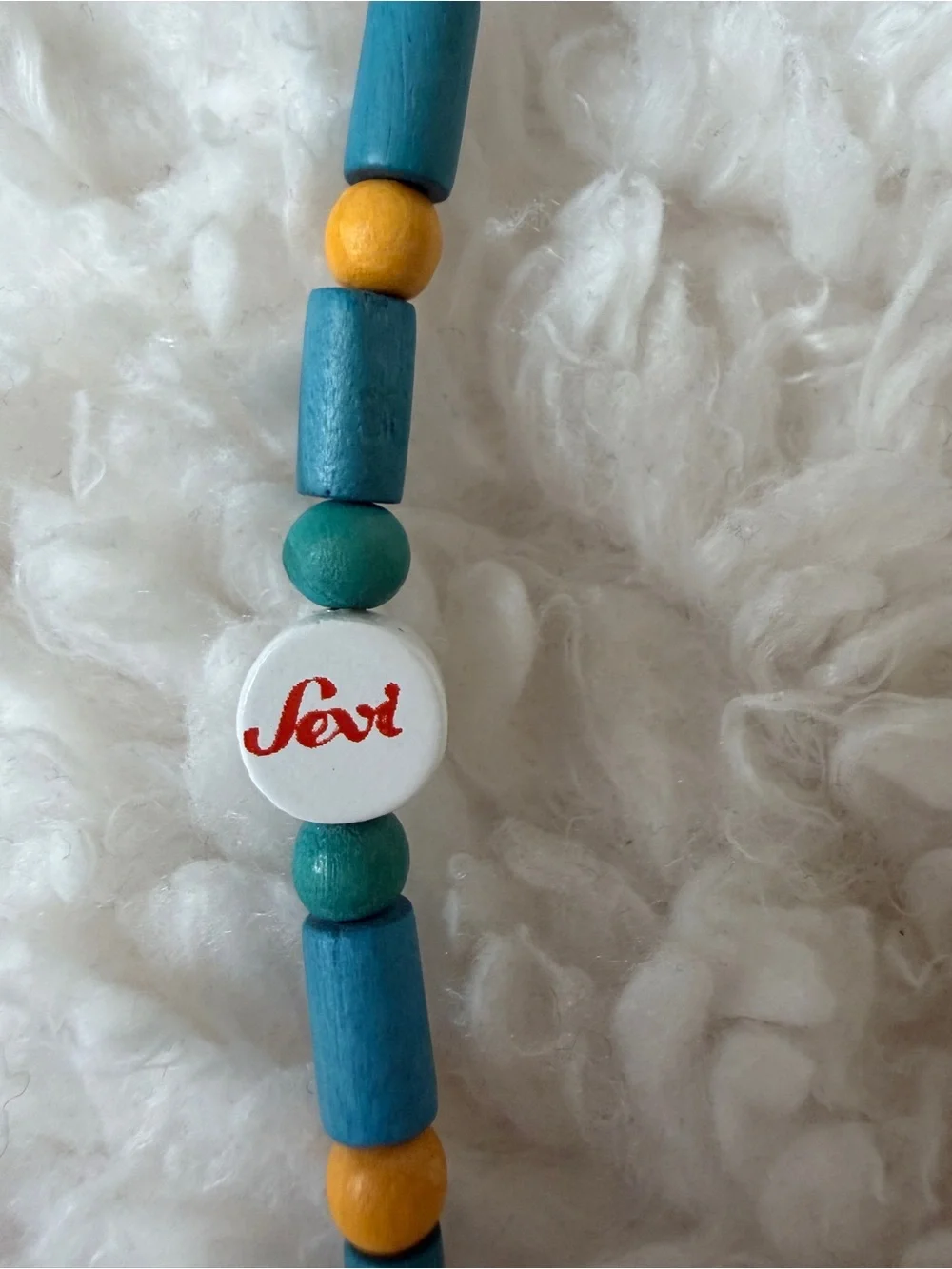 Sevi brand Italian Multicolor Beaded Dress Charm Necklace